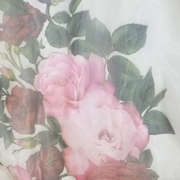 B Darlin White Floral Organza Prom Dress 11/12 - Picture 11 of 13